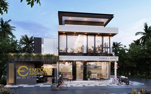 Mr. Deni Modern Kost, Barber & Coffee Shop 2 Floors Design - Karawang, Jawa Barat