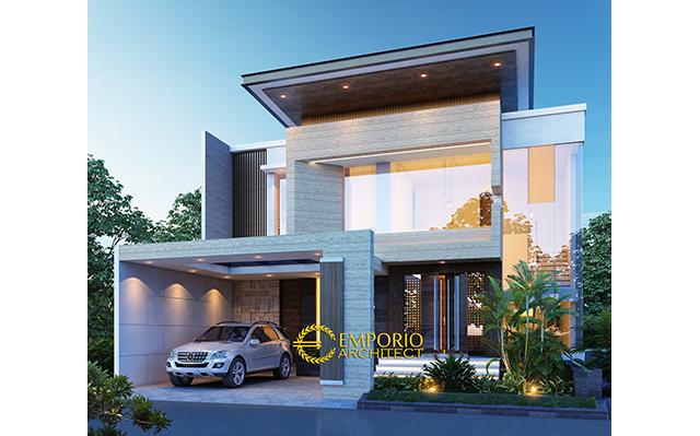 Mr. Wiyono Modern House 2 Floors Design - Solo (Surakarta), Jawa Tengah