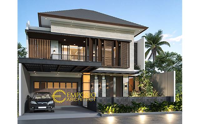 Desain Rumah Modern 2 Lantai Bapak Kevin di  Tangerang, Banten