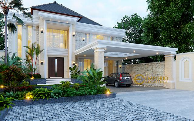 Desain Rumah Classic 2 Lantai Bapak Gatot di  Yogyakarta
