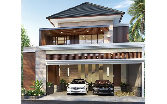 Desain Rumah Modern 2 Lantai Bapak Oggy di  Yogyakarta