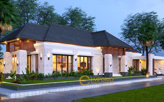 Desain Rumah Villa Bali 1 Lantai Bapak Mukhlis di  Aceh