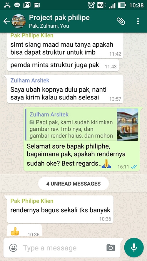 Testimonial Desain Rumah Mediteran 2 Lantai Bapak Philipe