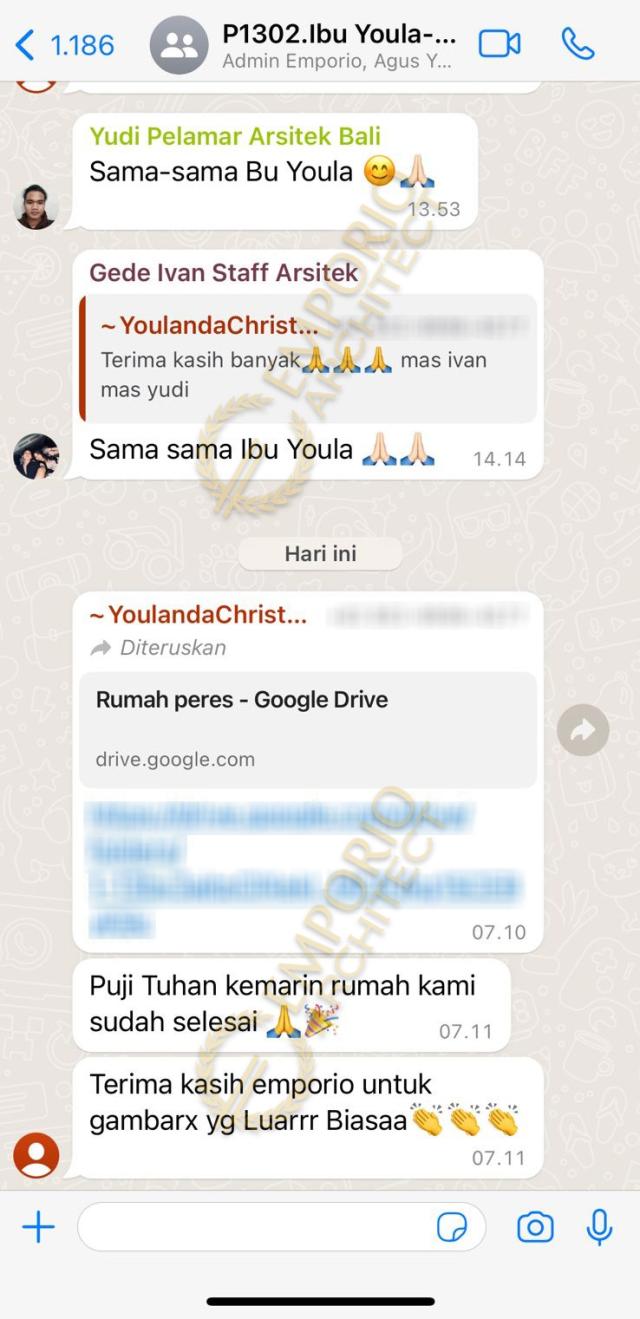 Testimonial Desain Rumah Modern 2.5 Lantai Ibu Youla