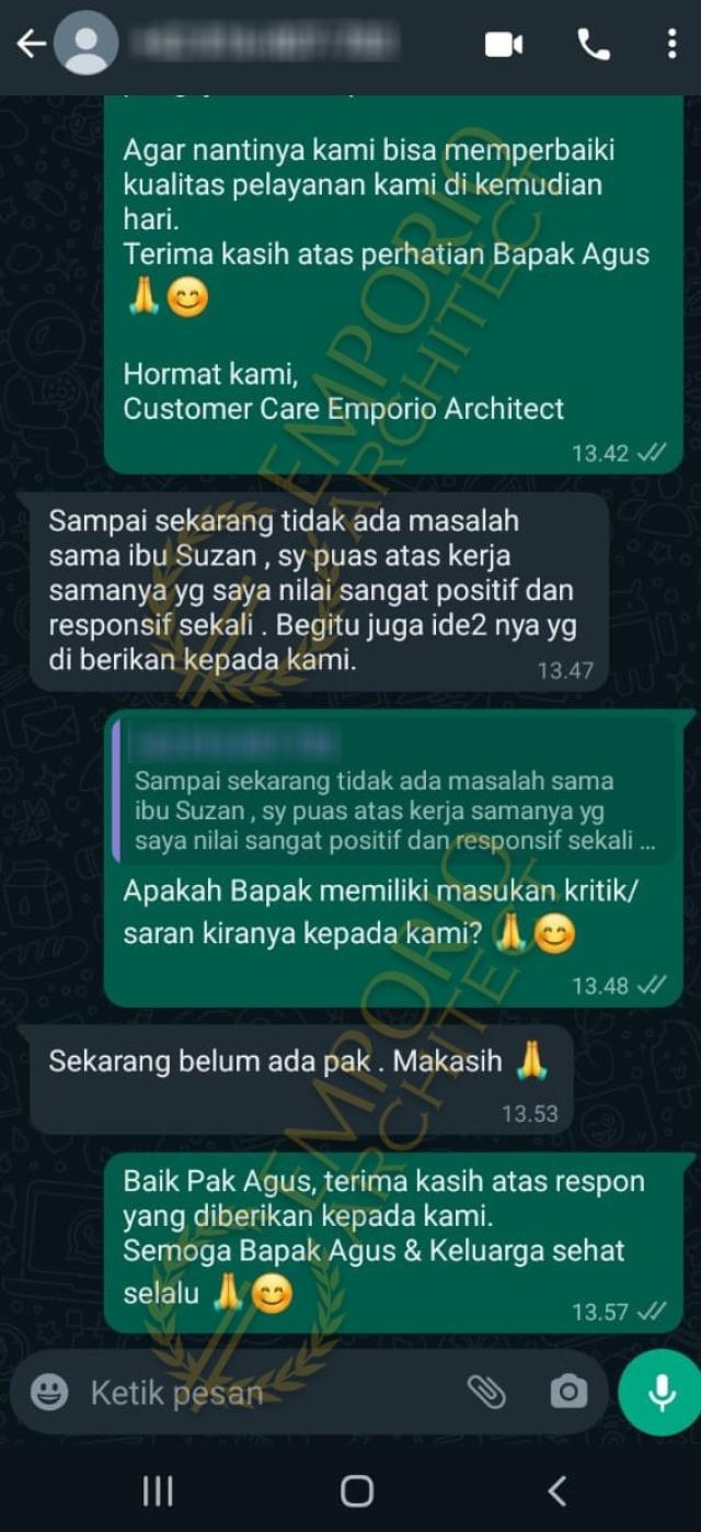 Testimonial Mr. AGS 1528 Modern House 3 Floors Design - Jakarta