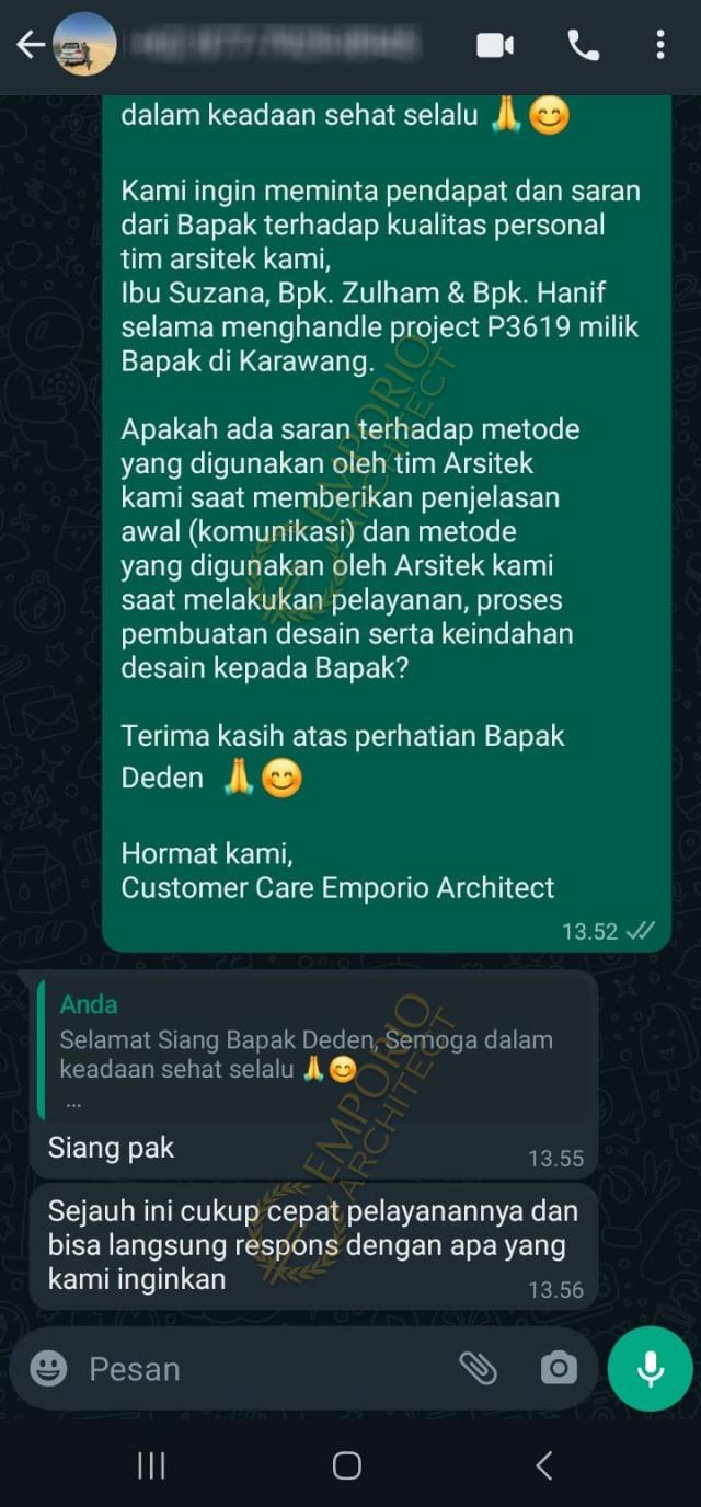 Testimonial Desain Rumah Villa Bali 1 Lantai Bapak DDN 1859