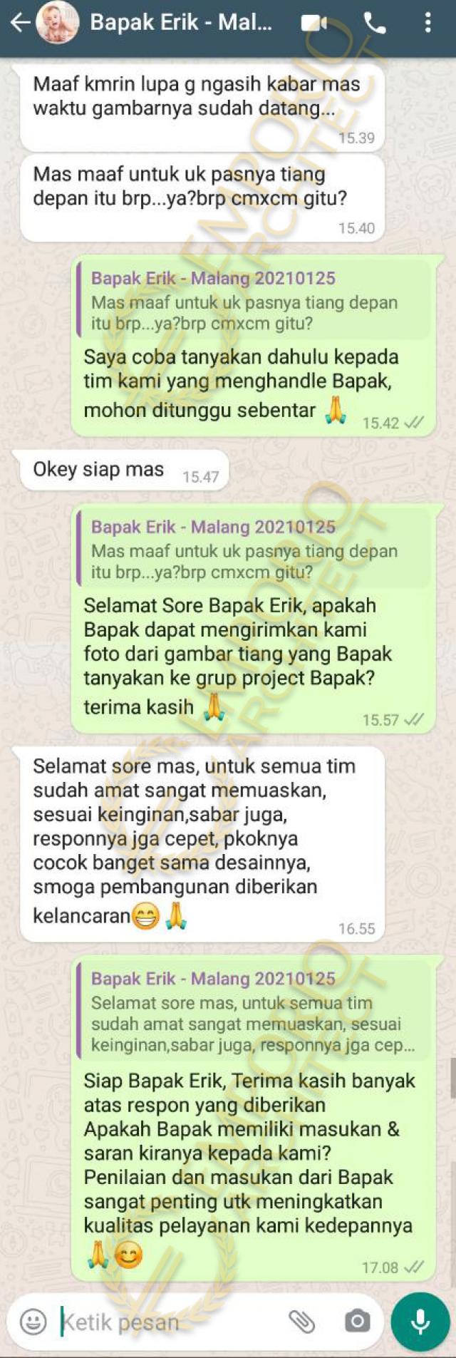 Testimonial Desain Rumah Villa Bali 2 Lantai Bapak Erik