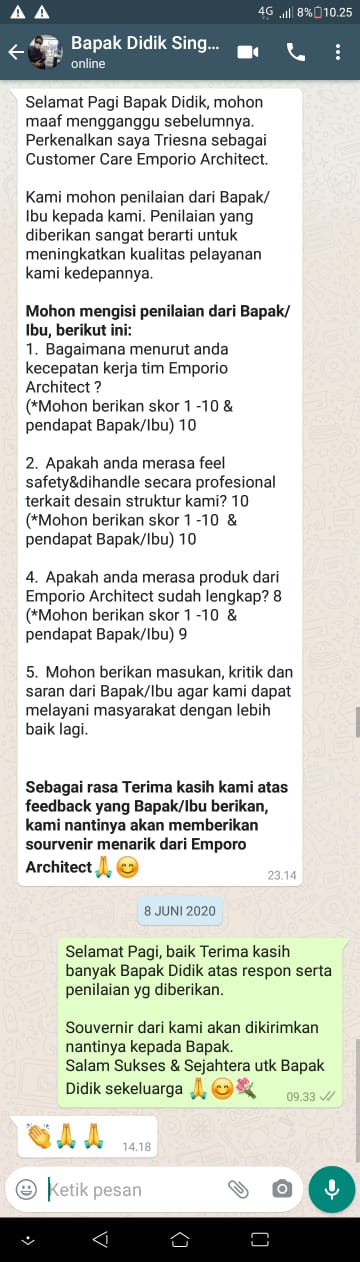Testimonial Desain Kantor dan Rumah Modern 2 Lantai Bapak Didik Firmansyah