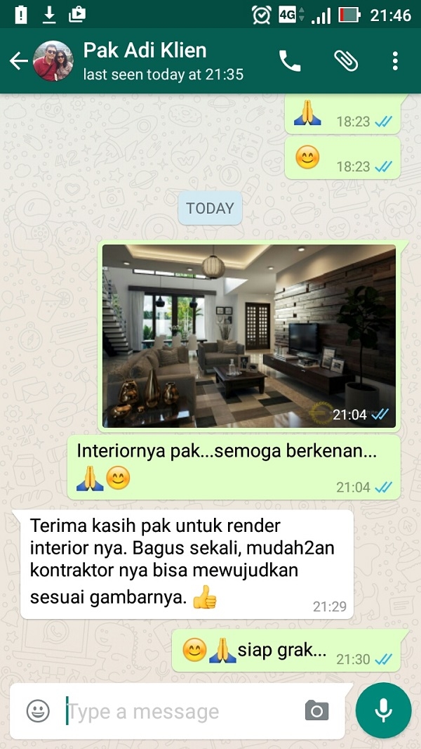 Testimonial Desain Rumah Modern 2 Lantai Bapak Adi Wardono