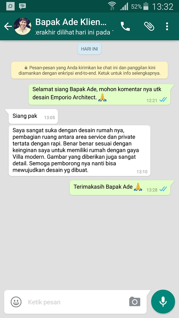Testimonial Desain Rumah Villa Bali 3 Lantai Bapak Ade