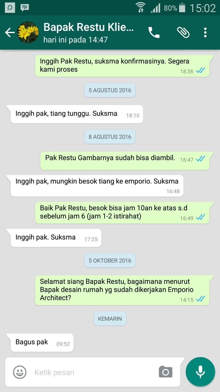 Testimonial Desain Rumah Villa Bali 2 Lantai Bapak Restu