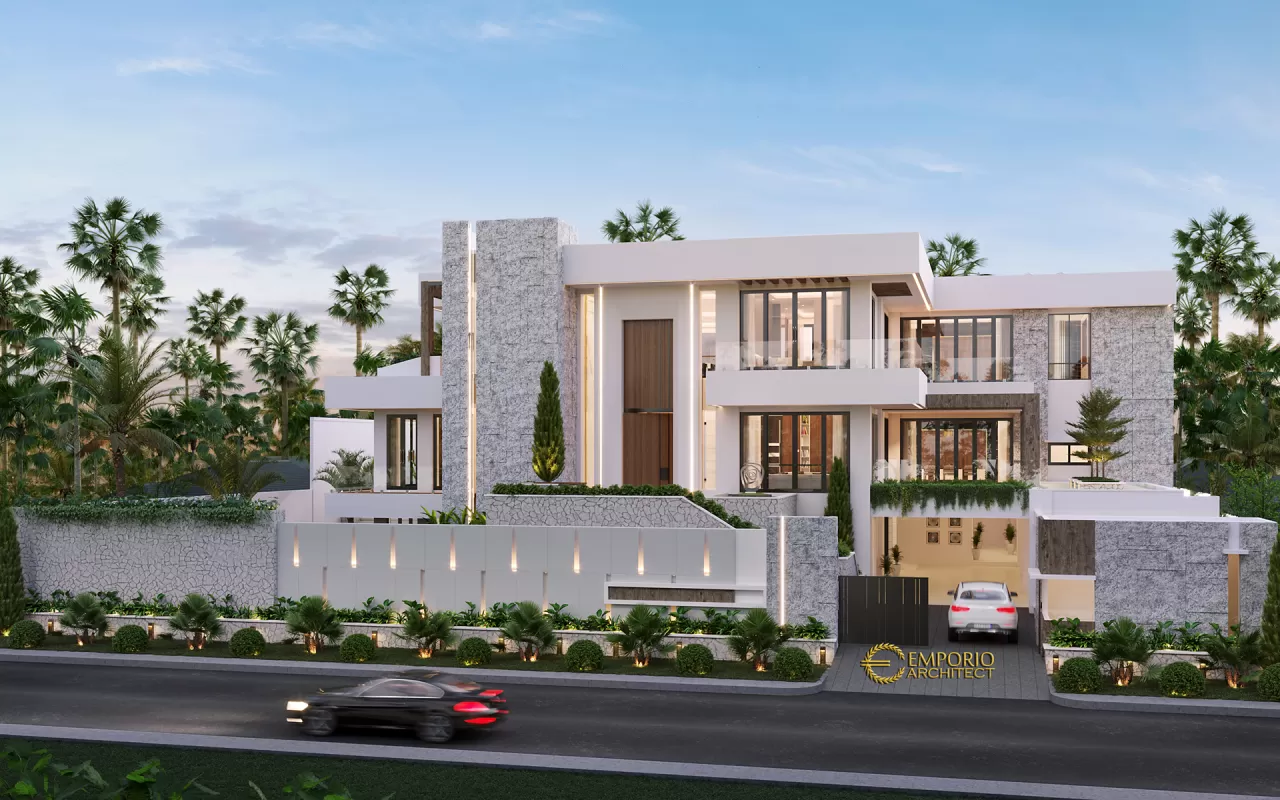 Desain Rumah Modern 2.5 Lantai Bapak Pieter di Makassar, Sulawesi Selatan