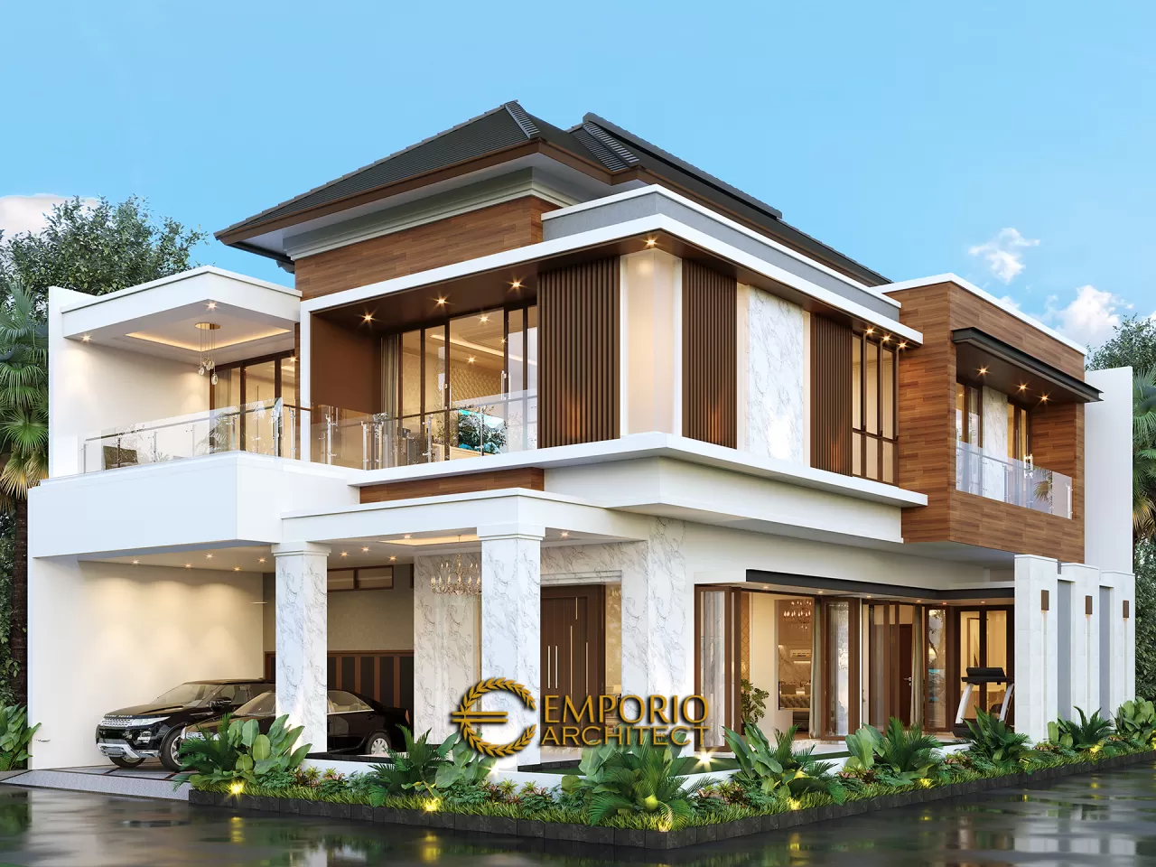 Desain Rumah Modern 2.5 Lantai Ibu Yoke di Jakarta Timur