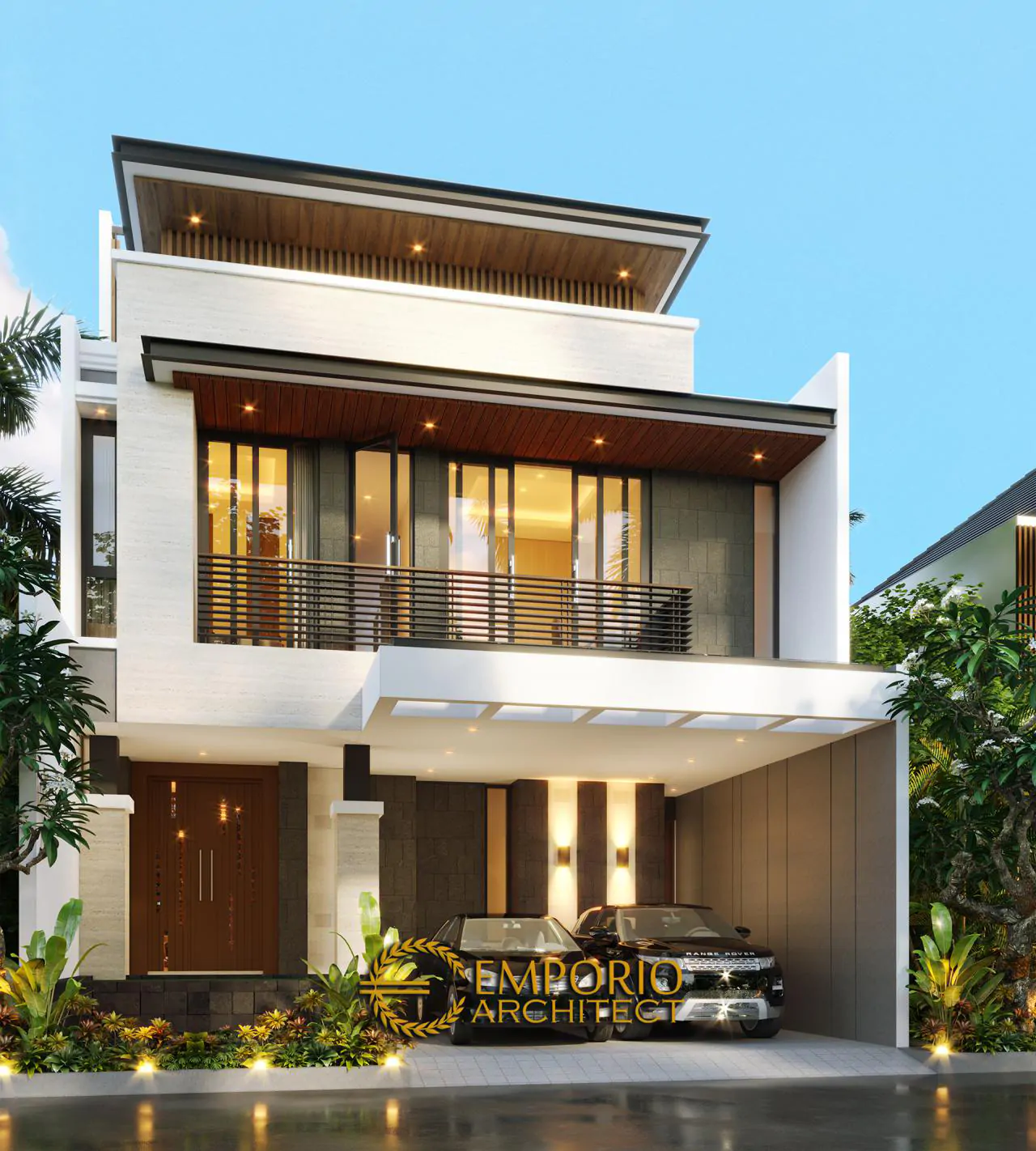 Desain Rumah Modern 2.5 Lantai Bapak Fauzan di Bekasi, Jawa Barat