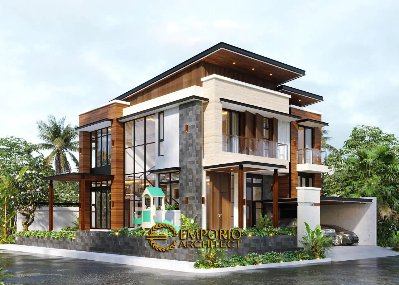 Desain Rumah Modern 2.5 Lantai Bapak Andi di Jakarta Utara