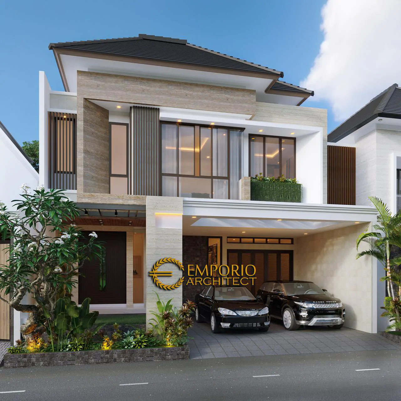 Desain Rumah Modern 2.5 Lantai Bapak Didi di Jakarta Selatan