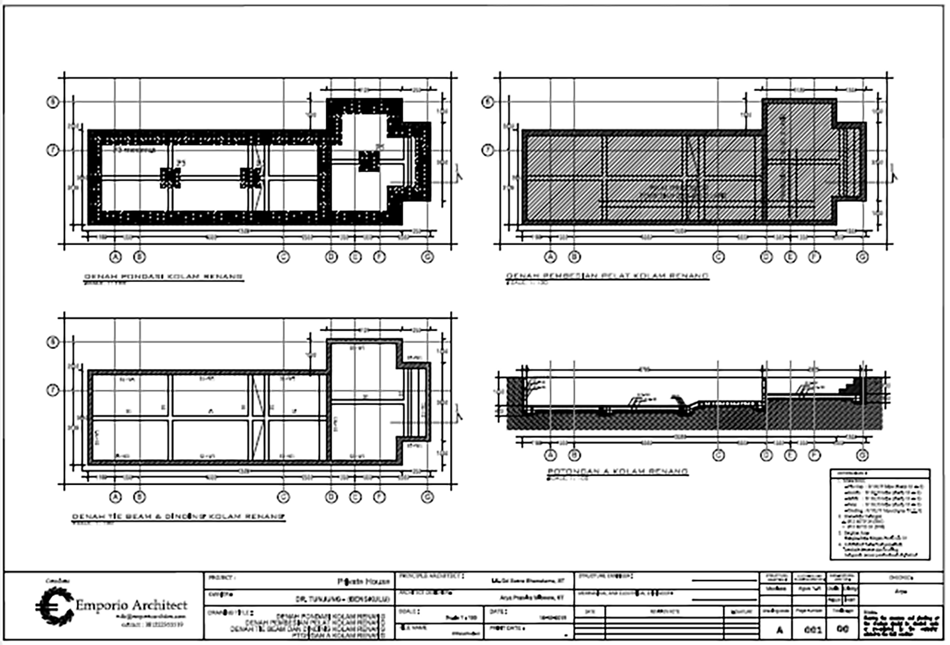 swimming pool layout