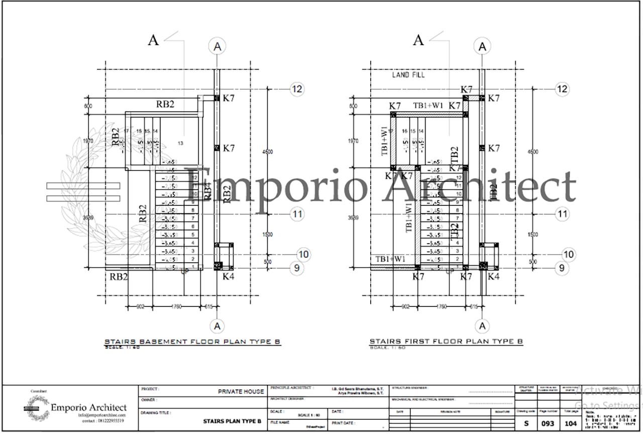 stairs layout