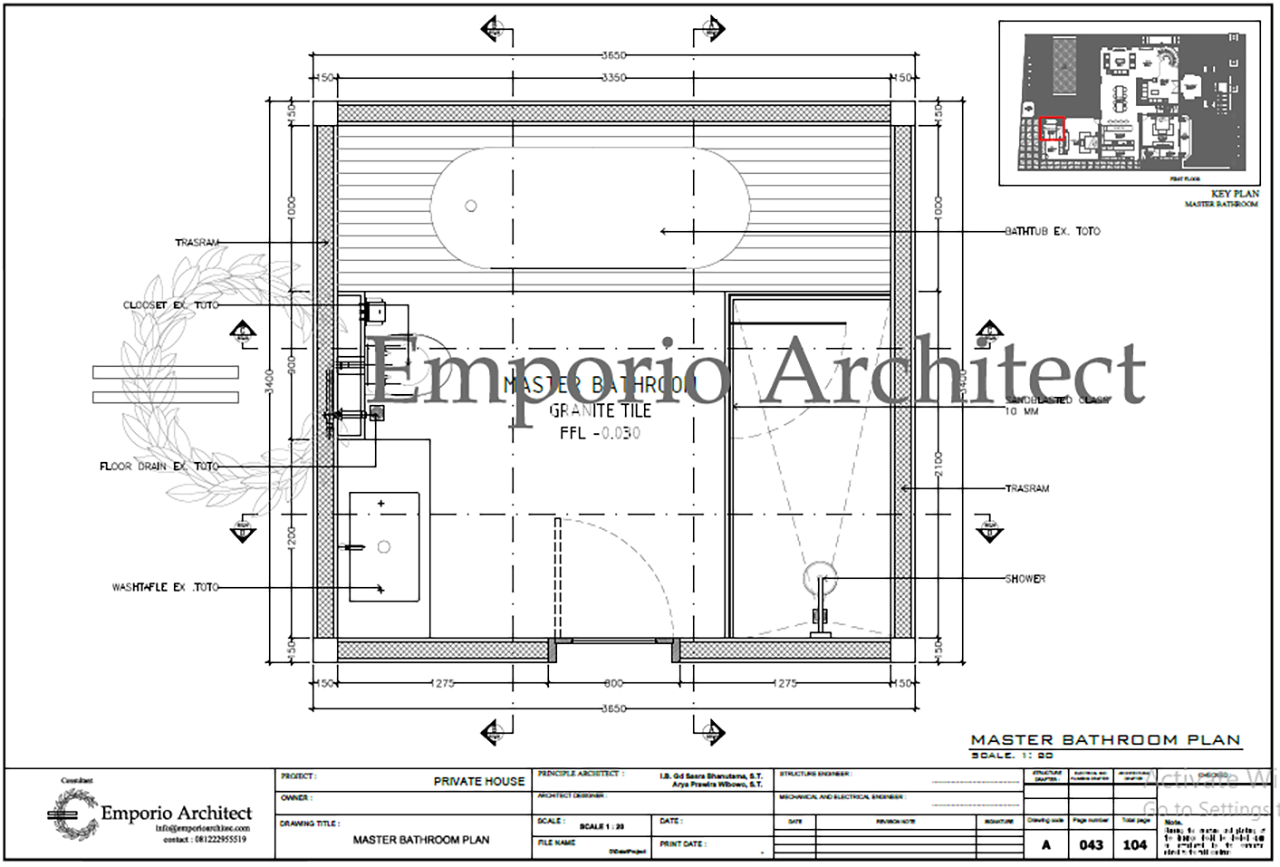 master bathroom plan