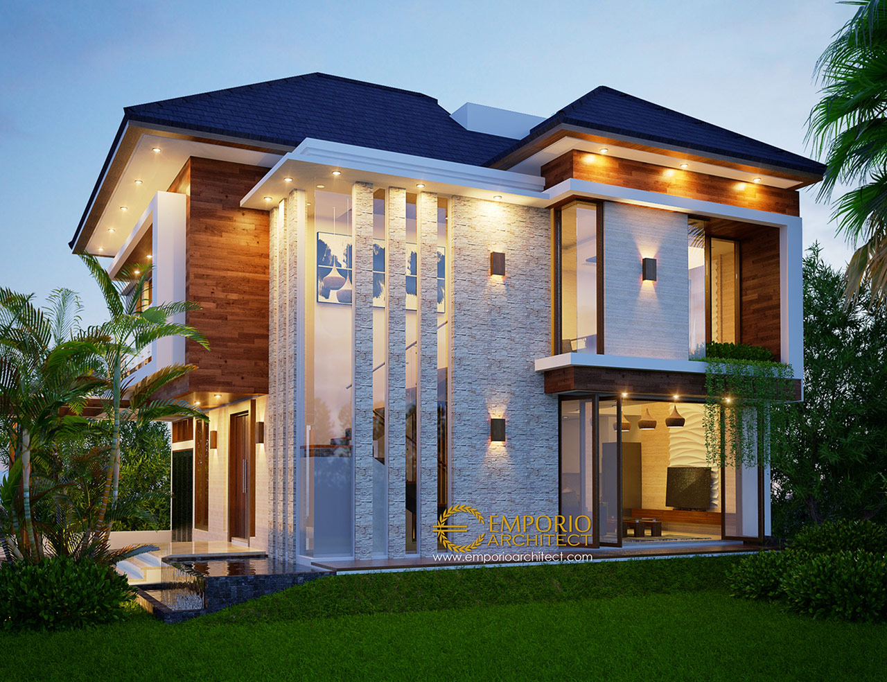 Desain Rumah Ibu Andika di BSD, Tangerang, Banten 2