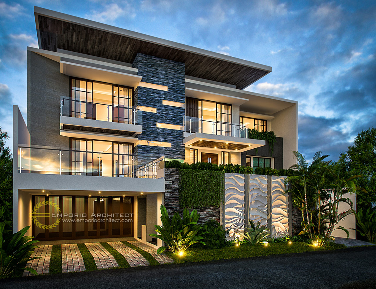 31 Interior rumah mewah minimalis modern 2 lantai