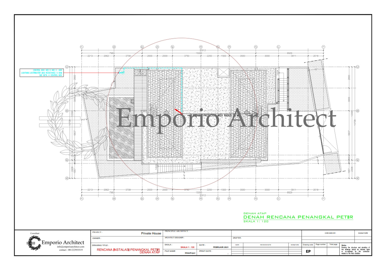 Denah Rencana Penangkal Petir