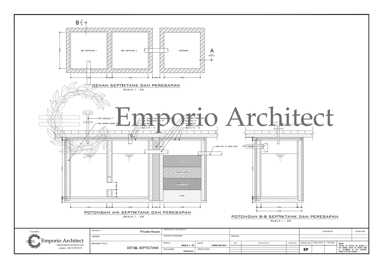 Detail Septictank/Biotank