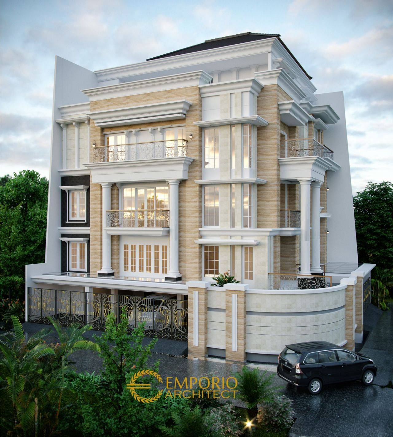 Desain Rumah 4 Lantai  karya Jasa Arsitek