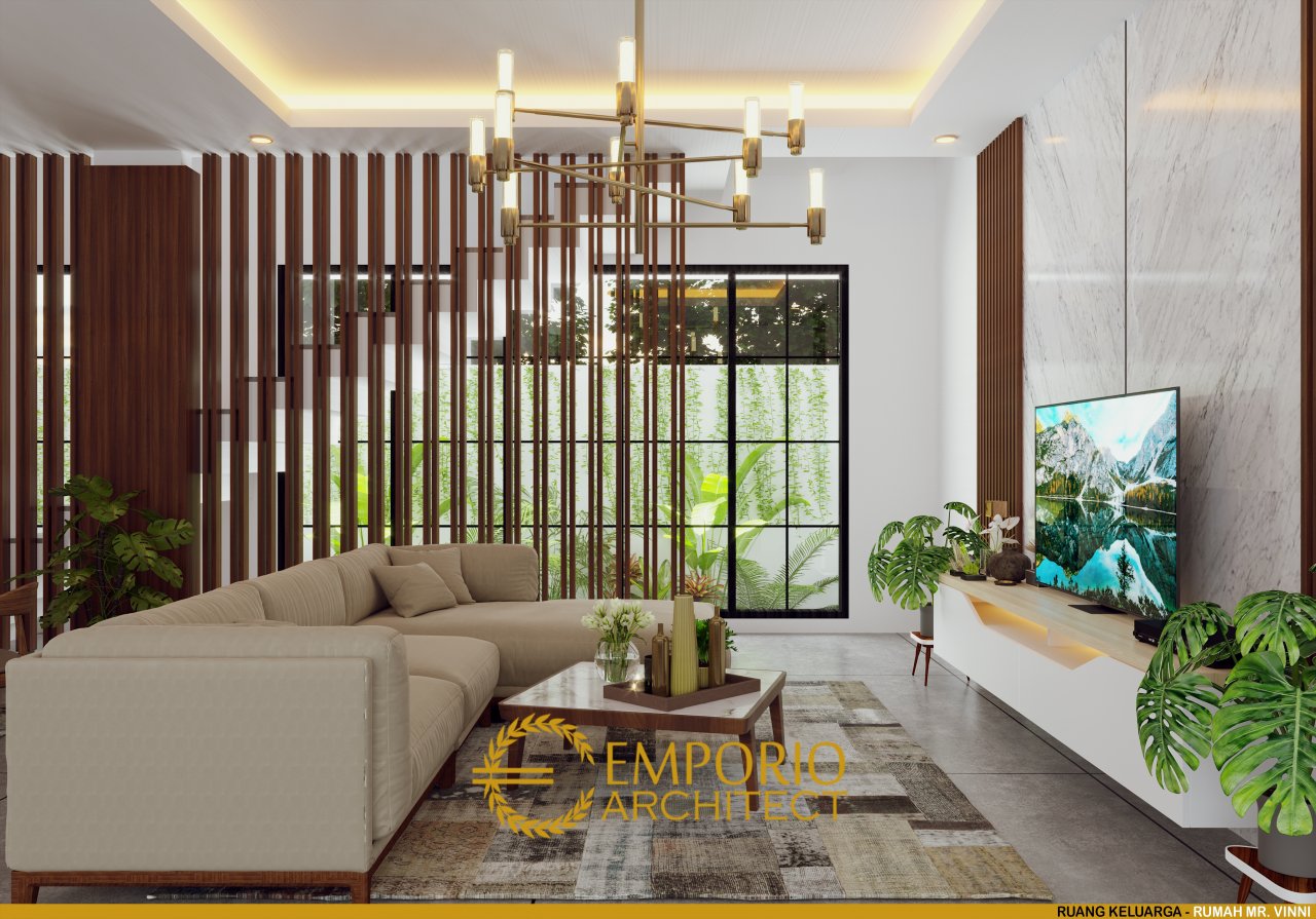 Desain Ruang Keluarga Villa 2 Lantai Mr. Vinni di Kerobokan, Badung, Bali 3