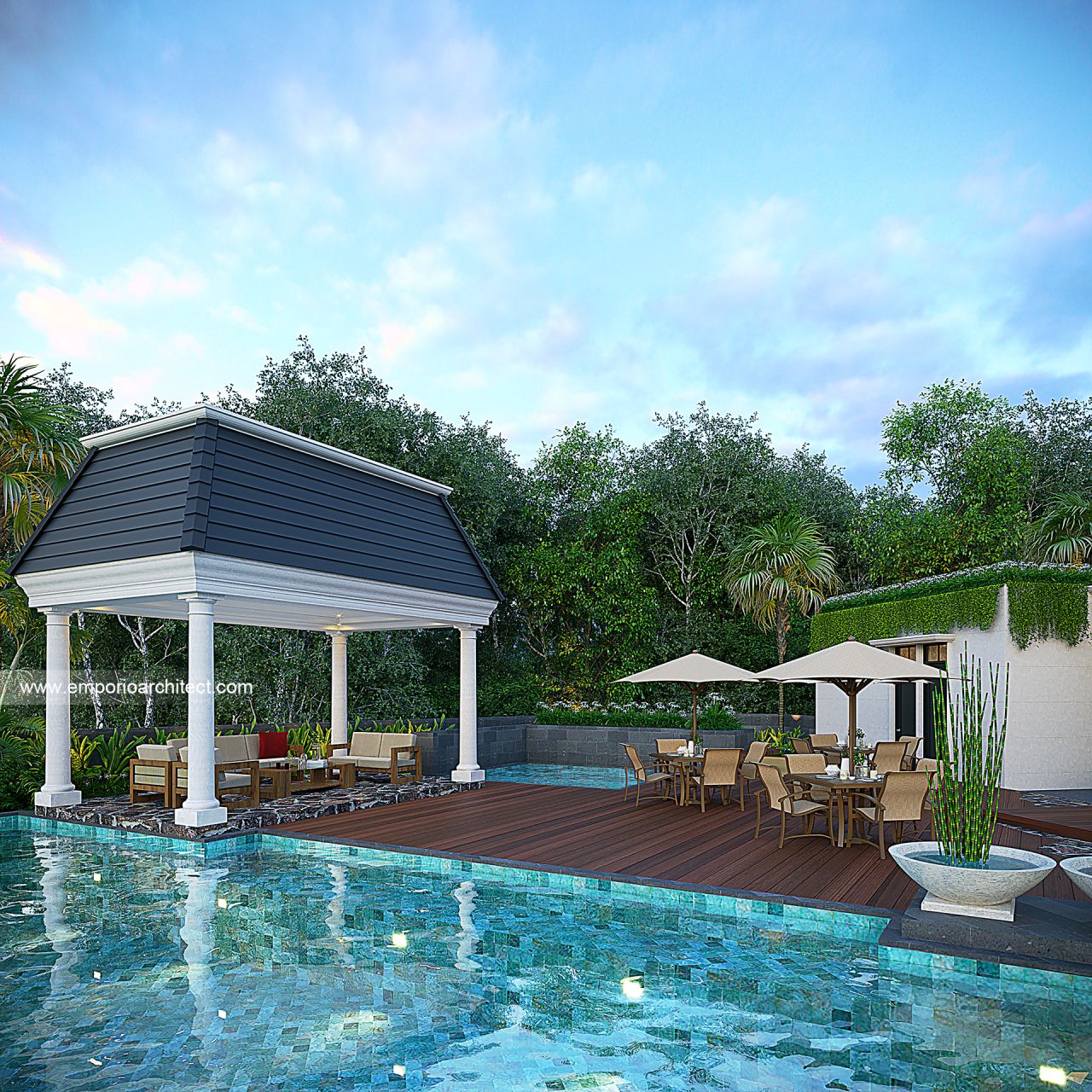 Mr. AD 1699 Classic Grand Marina Club House 3 Floors Design - Makassar ...