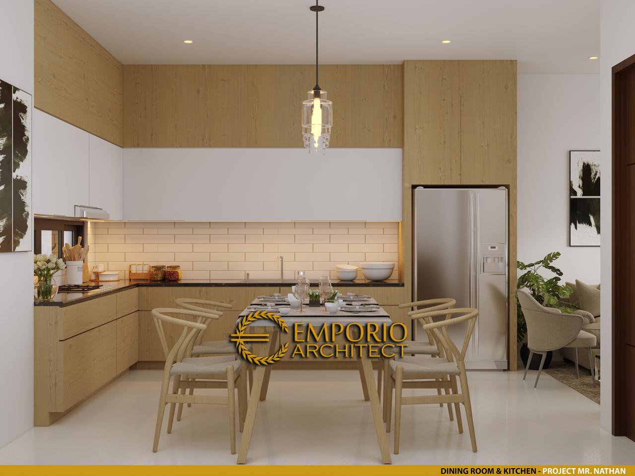 Desain Ruang Makan dan Dapur Cluster Modern 3 Lantai Royale Indah Kapuk Cengkareng di Jakarta Barat 5