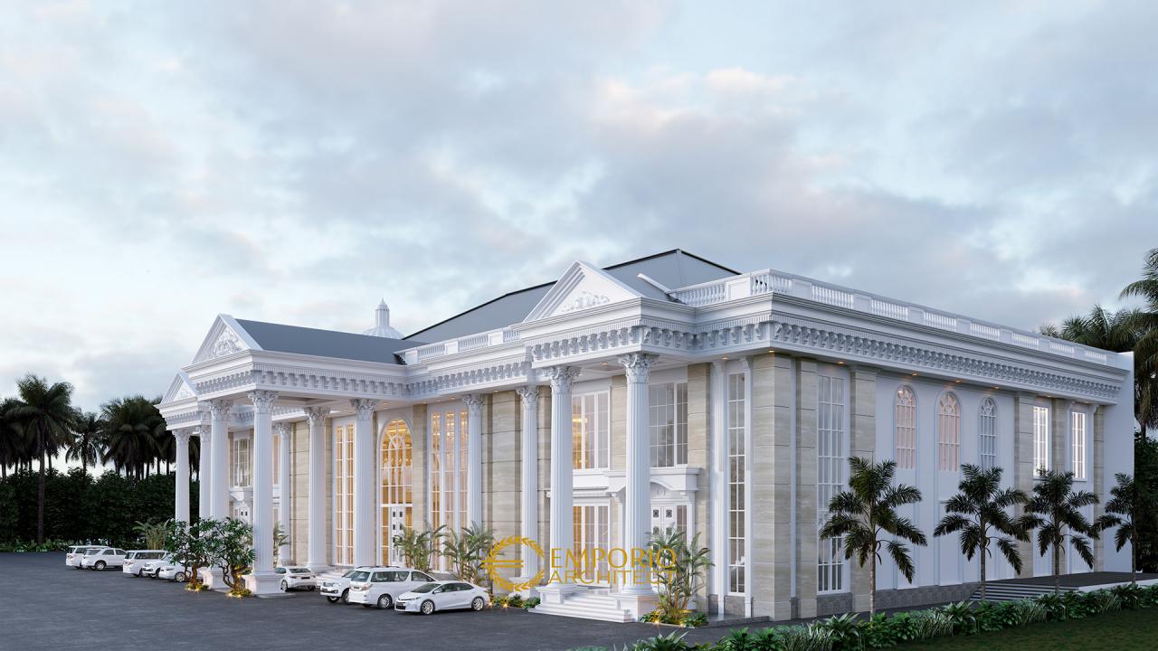 Mr. Yudi Classic Convention Hall 2 Floors Design - Jambi 8367 - Carport