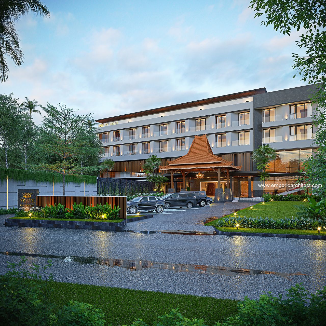 Image Mr. SNT 1896 Tropical Modern Luxury Hotel 4 Floors Design - Purwodadi, Grobogan, Jawa Tengah