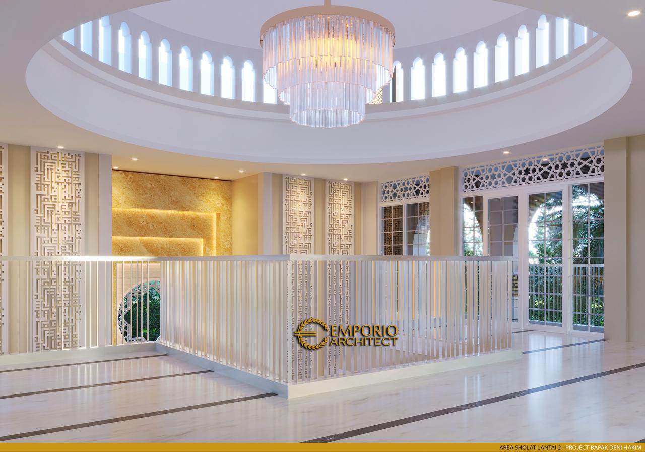 Desain Area Sholat 2 Masjid Classic 2 Lantai Riyadhuul Ulum di Jakarta 6