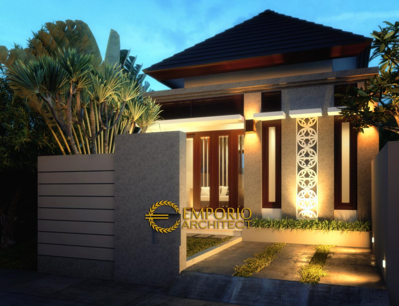 Desain Exterior 4 Nuansa Bali Residence Style Villa Bali 1 Lantai di Jakarta 4