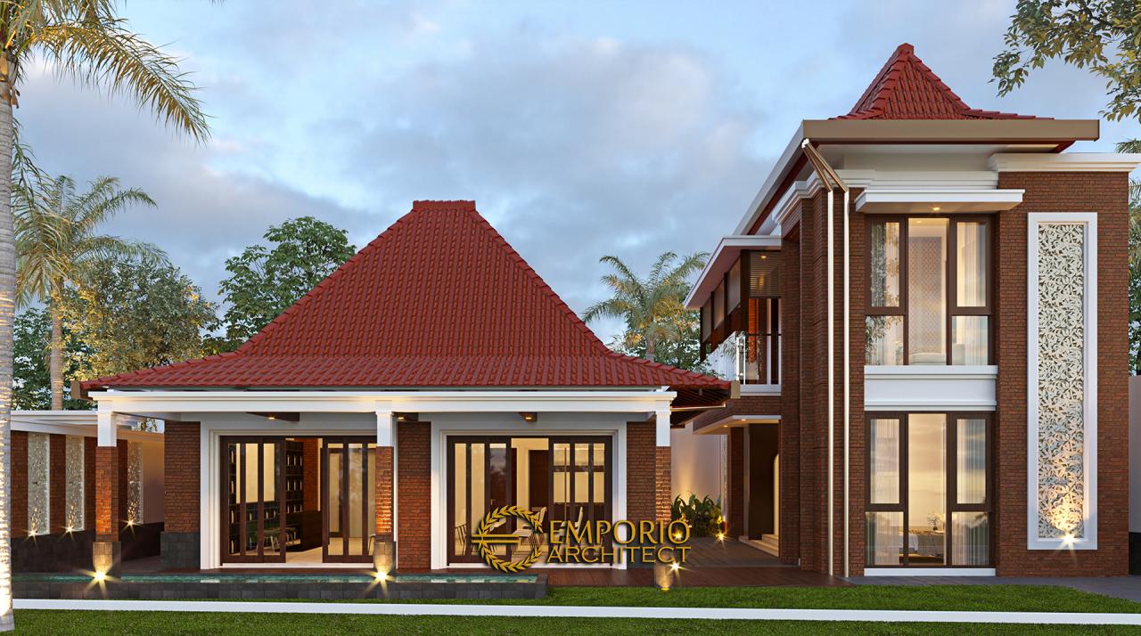 Desain Pendopo Klasik Jawa 2 Lantai Bapak Erwin di Cibubur, Jakarta Timur - Tampak Samping 1