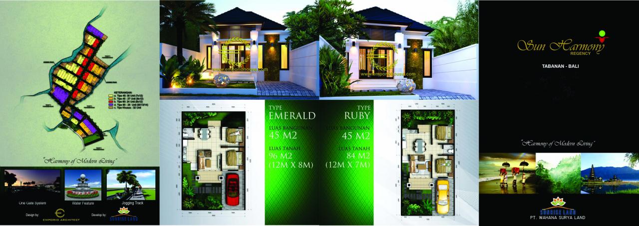 Desain Perumahan Villa Bali 1 Lantai Sun Harmony Regency di Tabanan, Bali 9 9