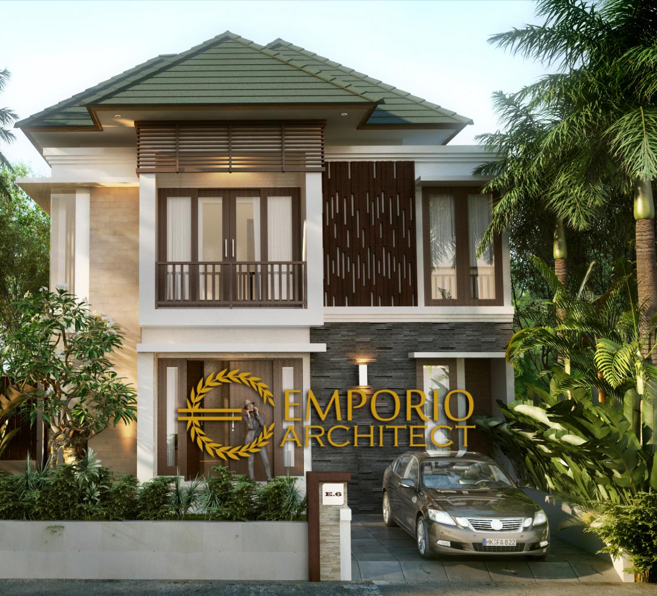 Desain Exterior 3 Perumahan Villa Bali 2 Lantai Bapak Taufan di Jawa Tengah 3