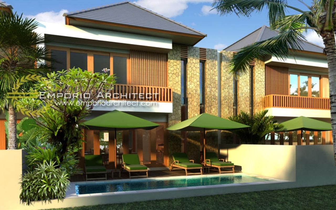 Desain Exterior 1 Perumahan Villa Bali 2 Lantai Lestari Living di Bali 1