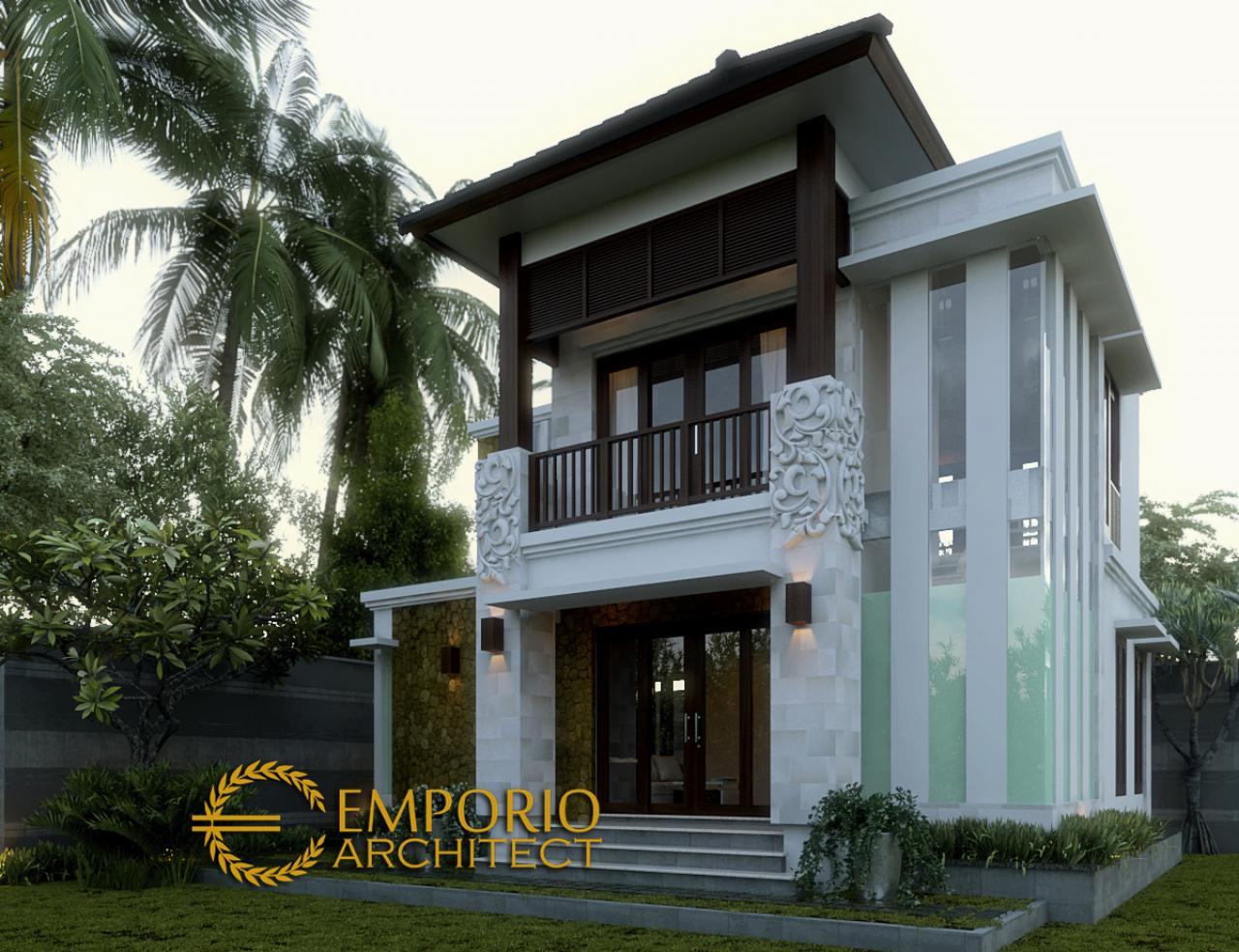 Desain Exterior 2 Rumah Villa Bali 2 Lantai Bapak Agus di Denpasar, Bali 2