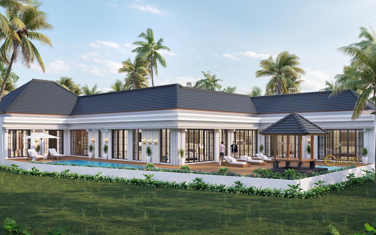 Desain Tampak Belakang Rumah Classic 1 Lantai Bapak Asep Billy di Pangandaran, Jawa Barat 2