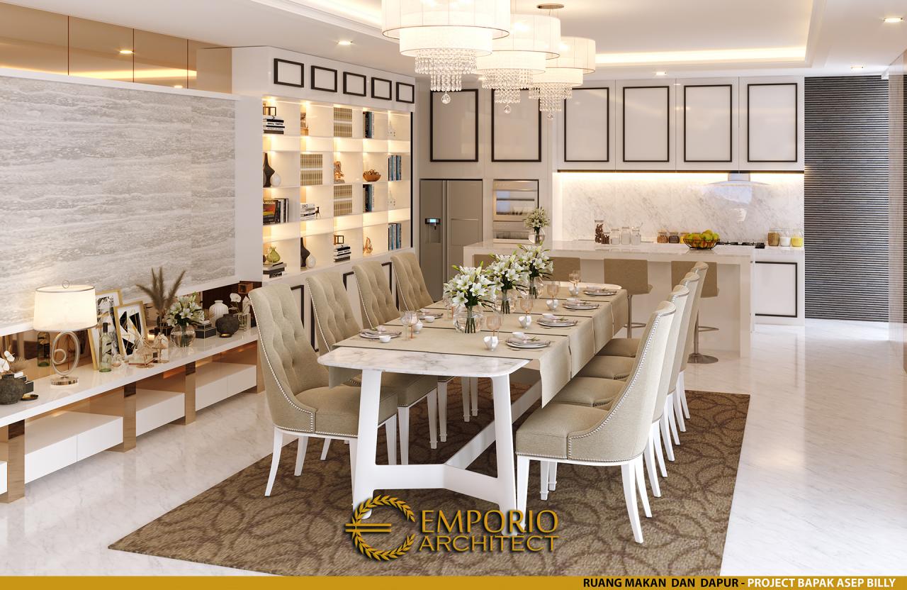 Desain Ruang Makan dan Dapur Rumah Classic 1 Lantai Bapak Asep Billy di Pangandaran, Jawa Barat 6