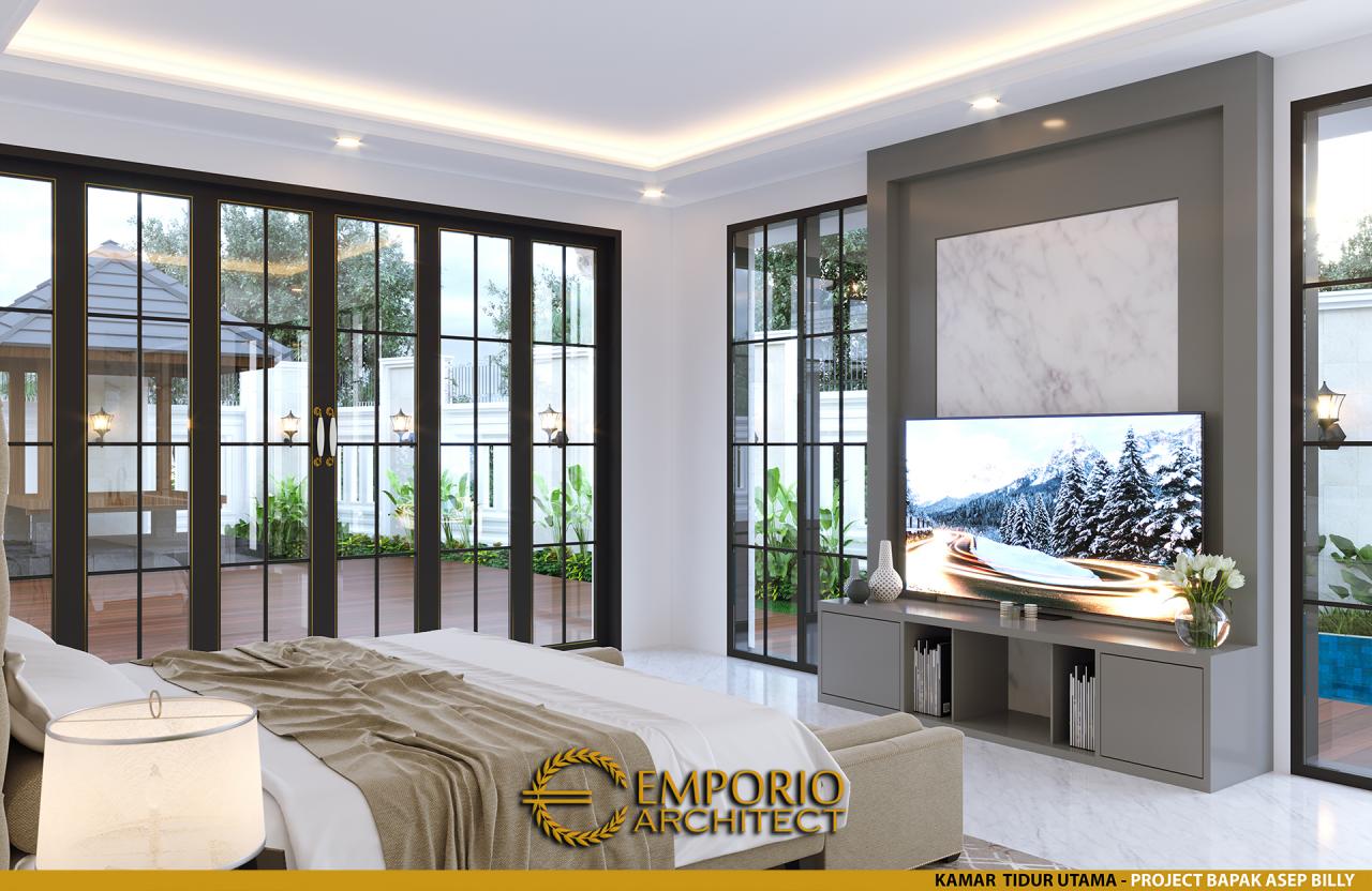 Desain Kamar Tidur Utama Rumah Classic 1 Lantai Bapak Asep Billy di Pangandaran, Jawa Barat 10