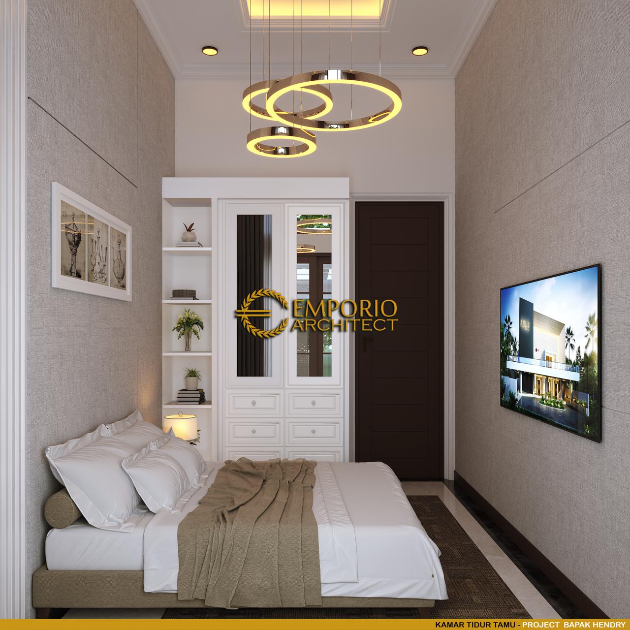 Desain Kamar Tidur Tamu Rumah Classic 1 Lantai Bapak Hendry di Riau 10