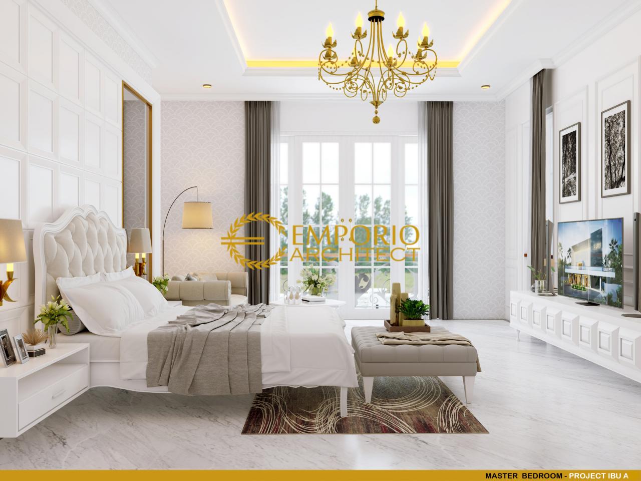Desain Kamar Tidur Utama Rumah Classic 2 Lantai Project 849 Mrs. A di Banjarmasin 13