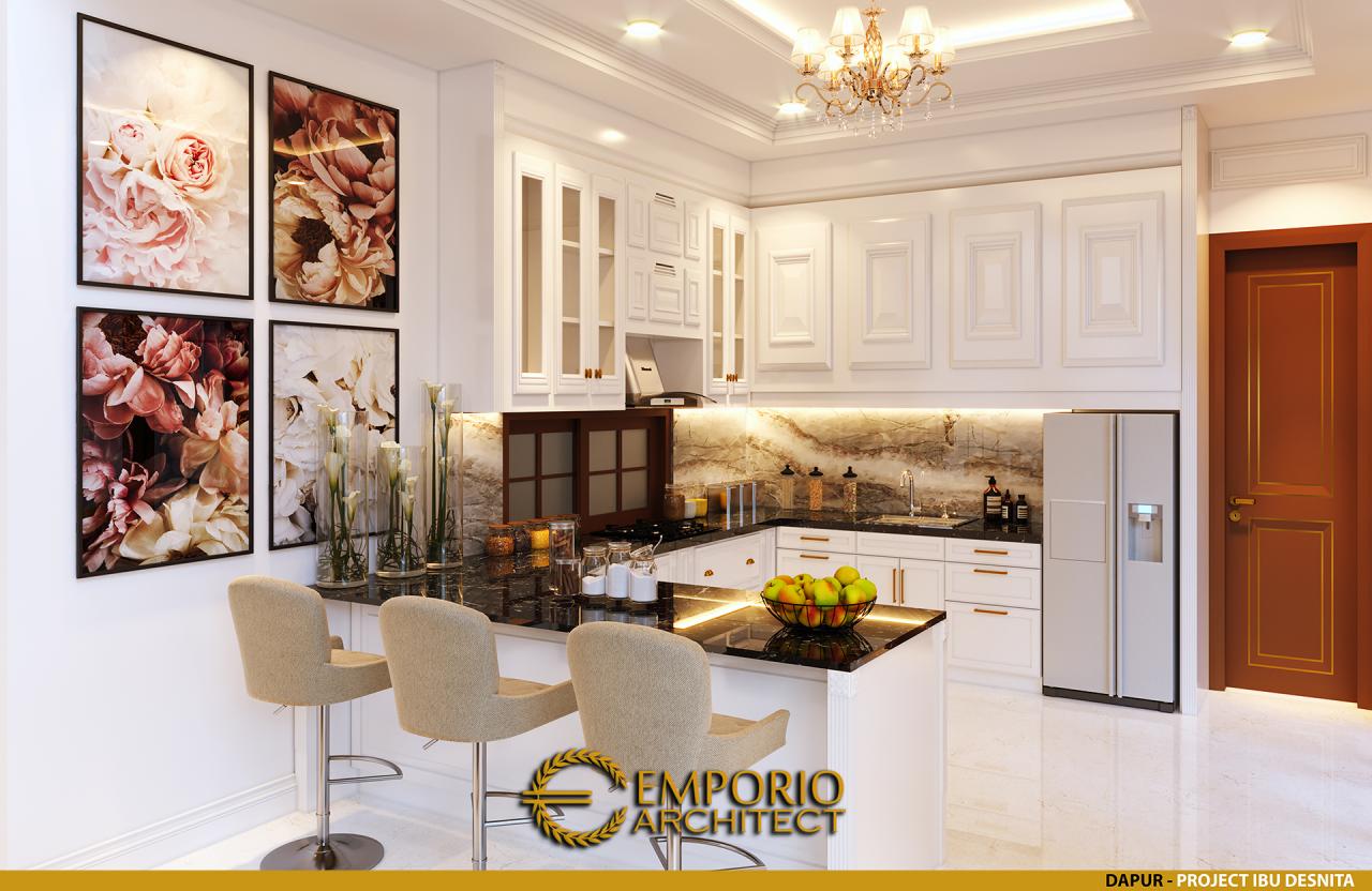 Desain Dapur Rumah Classic 2 Lantai Ibu Desnita di Padang, Sumatera Barat 10