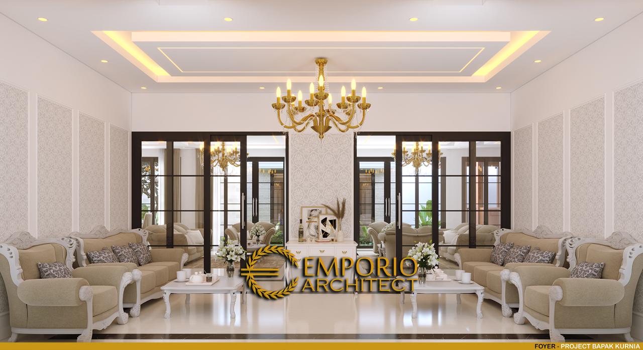 Desain Lobi Rumah Classic 2 Lantai Bapak Kurnia di Jakarta 7
