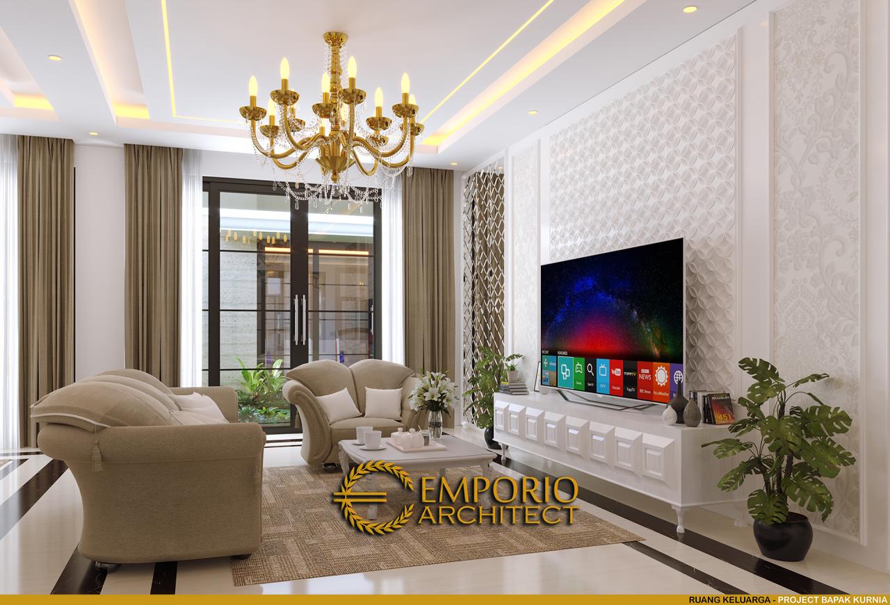 Desain Ruang Keluarga Rumah Classic 2 Lantai Bapak Kurnia di Jakarta 8