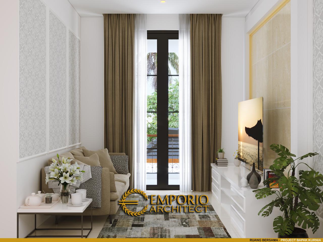 Desain Ruang Bersama Rumah Classic 2 Lantai Bapak Kurnia di Jakarta 11