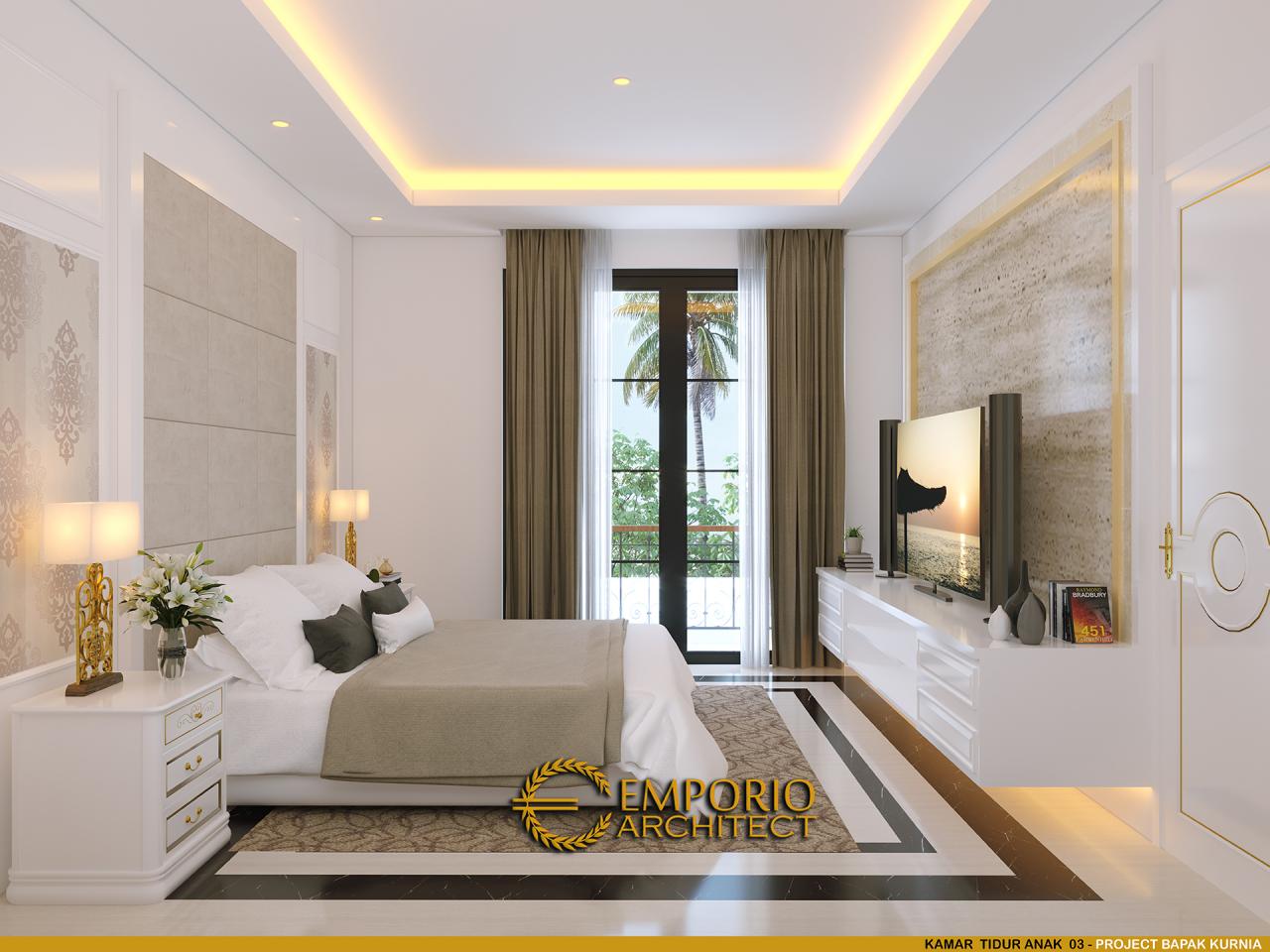 Desain Kamar Tidur Anak 3 Rumah Classic 2 Lantai Bapak Kurnia di Jakarta 12